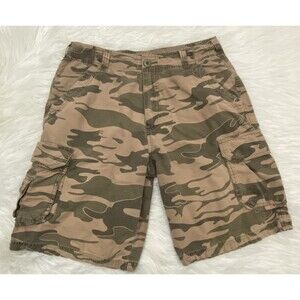 VAL SURF Camouflage Cargo Shorts Men's Size 30 Flat Front, 100% Cotton